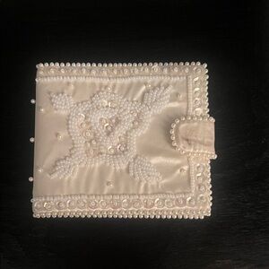 Tailor Vintage Pearl Embellished Cream Clutch